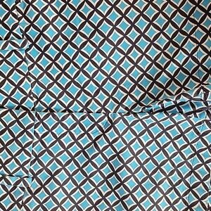 Ann Taylor Loft City Shorts Print Blue/White/Brown Zip Front NWOT  $16